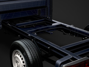 mercedes sprinter chassis crew cab l2 fwd 2019 Model 3D