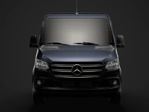 mercedes sprinter chassis crew cab l2 fwd 2019 3D Model