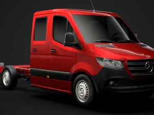 mercedes sprinter chassis crew cab l2 rwd 2019 3D Модель