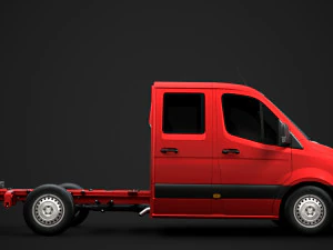 mercedes sprinter chassis crew cab l2 rwd 2019 3D Model