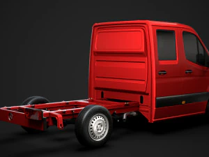 mercedes sprinter chassis crew cab l2 rwd 2019 3D Model
