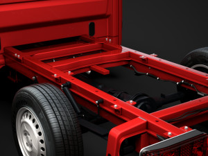 mercedes sprinter chassis crew cab l2 rwd 2019 3D 모델