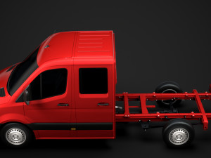 mercedes sprinter chassis crew cab l2 rwd 2019 3D 모델