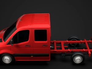 mercedes sprinter chassis crew cab l2 rwd 2019 3D Model