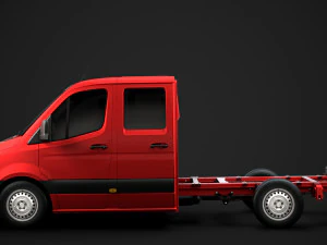 mercedes sprinter chassis crew cab l2 rwd 2019 3D Model
