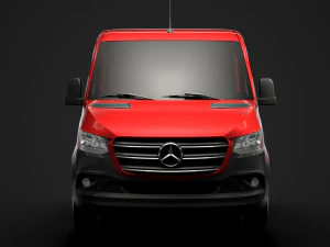 mercedes sprinter chassis crew cab l2 rwd 2019 3D Model