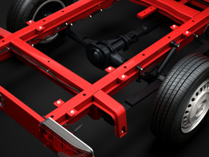 mercedes sprinter chassis crew cab l2 rwd 2019 3D 모델