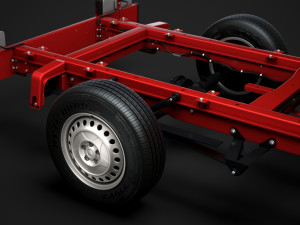 mercedes sprinter chassis crew cab l2 rwd 2019 3D 모델