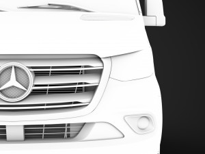 mercedes sprinter chassis crew cab l2 rwd 2019 3D 모델