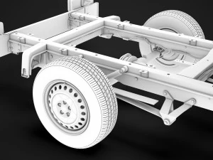 mercedes sprinter chassis crew cab l2 rwd 2019 3D Model