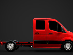 mercedes sprinter chassis crew cab l2 rwd 2019 3D 모델
