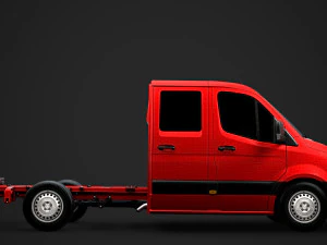 mercedes sprinter chassis crew cab l2 rwd 2019 3D Model