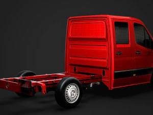 mercedes sprinter chassis crew cab l2 rwd 2019 3D Model