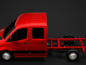mercedes sprinter chassis crew cab l2 rwd 2019 3D 모델