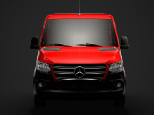 mercedes sprinter chassis crew cab l2 rwd 2019 3D 모델