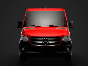 mercedes sprinter chassis crew cab l2 rwd 2019 3D Model