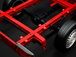 mercedes sprinter chassis crew cab l2 rwd 2019 3D 모델