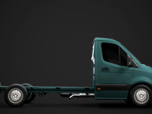 mercedes sprinter chassis single cab l2 fwd 2019 3D Model
