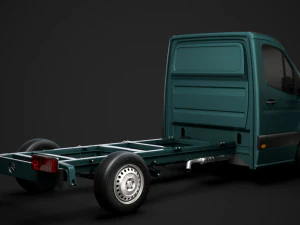 mercedes sprinter chassis single cab l2 fwd 2019 3D Model