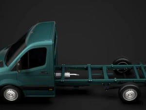 mercedes sprinter chassis single cab l2 fwd 2019 3D Model