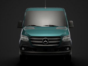 mercedes sprinter chassis single cab l2 fwd 2019 3D मॉडल