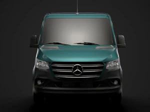 mercedes sprinter chassis single cab l2 fwd 2019 3D Model