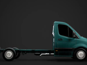 mercedes sprinter chassis single cab l2 fwd 2019 3D Model