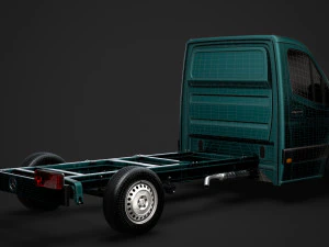 mercedes sprinter chassis single cab l2 fwd 2019 3D Model