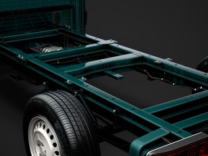 mercedes sprinter chassis single cab l2 fwd 2019 3D मॉडल