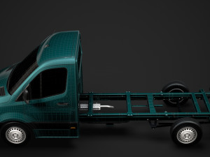 mercedes sprinter chassis single cab l2 fwd 2019 3D मॉडल