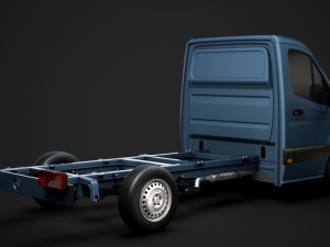 mercedes sprinter chassis single cab l2 rwd 2019 3D Model