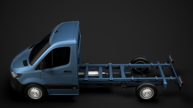 mercedes sprinter chassis single cab l2 rwd 2019 3D in 3DExport