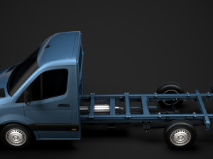 mercedes sprinter chassis single cab l2 rwd 2019 3D Model