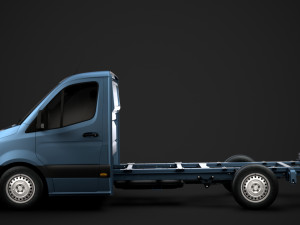 mercedes sprinter chassis single cab l2 rwd 2019 3D Model