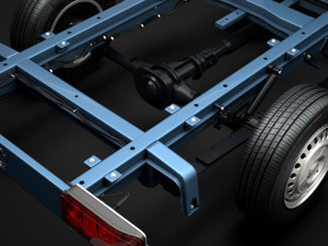 mercedes sprinter chassis single cab l2 rwd 2019 3D Model