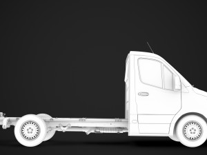 mercedes sprinter chassis single cab l2 rwd 2019 3D Model