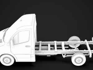 mercedes sprinter chassis single cab l2 rwd 2019 3D Model