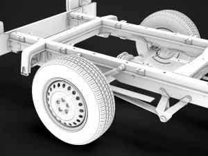 mercedes sprinter chassis single cab l2 rwd 2019 3D Model