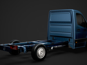 mercedes sprinter chassis single cab l2 rwd 2019 3D Model