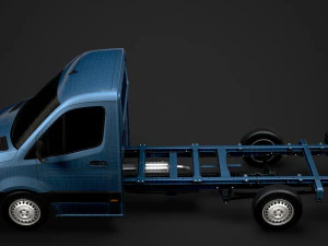 mercedes sprinter chassis single cab l2 rwd 2019 3D Model