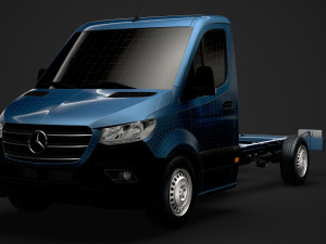 mercedes sprinter chassis single cab l2 rwd 2019 3D Model
