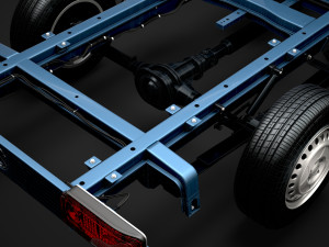 mercedes sprinter chassis single cab l2 rwd 2019 3D Model