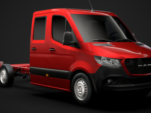 ram sprinter chassis crew cab l2 fwd 2019 3D Model