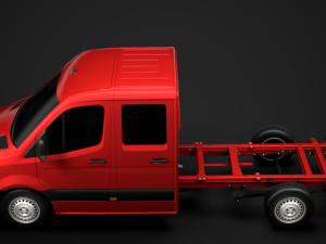 ram sprinter chassis crew cab l2 fwd 2019 3D Model