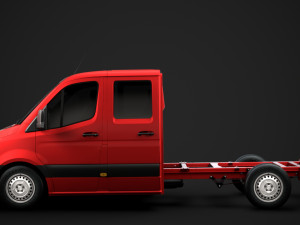 ram sprinter chassis crew cab l2 fwd 2019 3D Model