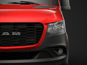 ram sprinter chassis crew cab l2 fwd 2019 3D Model