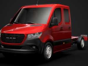 ram sprinter chassis crew cab l2 fwd 2019 3D Model