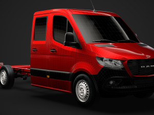 ram sprinter chassis crew cab l2 fwd 2019 3D Model