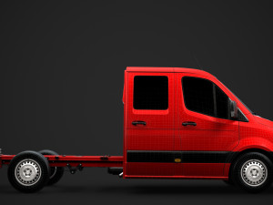 ram sprinter chassis crew cab l2 fwd 2019 3D Model