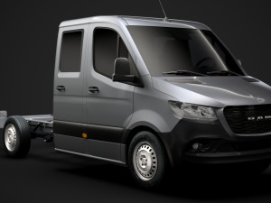 ram sprinter chassis crew cab l2 rwd 2019 3D Model